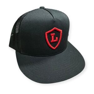 Black‎ Letter L Snapback Hat Adjustable Mesh Back